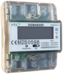 Elektroměr DEM4B009 0,25-80A MID